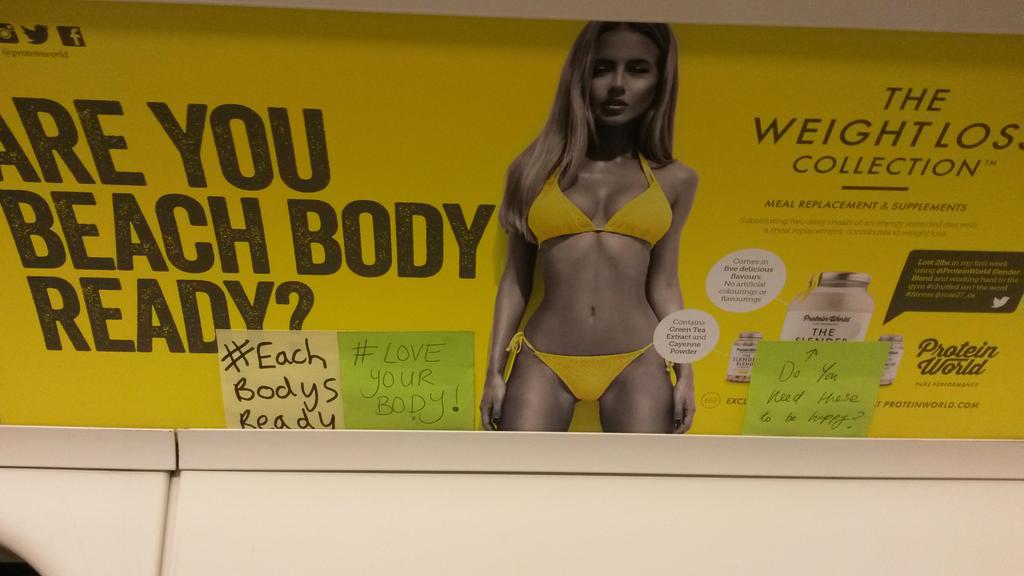 Glad to see 43000 having an issue with this advert in the <a href="/MetroUK/">Metro</a> today  #everybodysready #freebeingme #loveyourbody