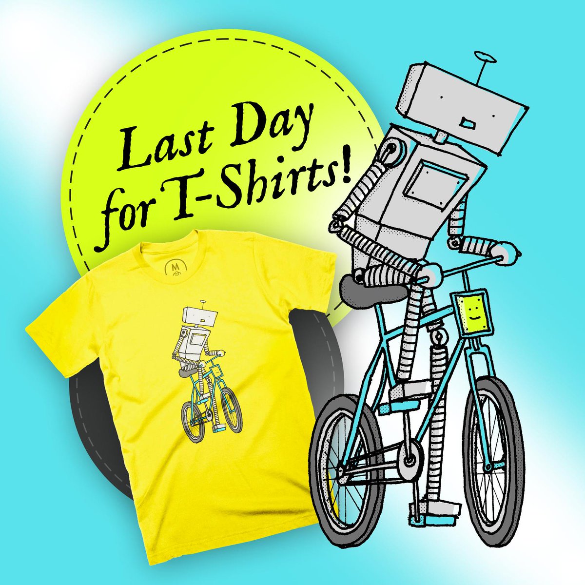 StreetingDesign's tweet image. Today's the last day to buy my Robot Bicycle t-shirt from @cottonbureau. Take a look: cottonbureau.com/products/robot…