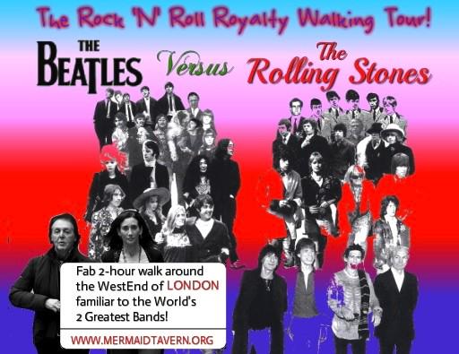 Sireniacal's tweet photo. Our unique Rock'n'Roll Royalty #WalkingTour #Beatles v #RollingStones in #WestEnd of #London http://t.co/pAQIbq5Zim http://t.co/iAWh8yuMM4