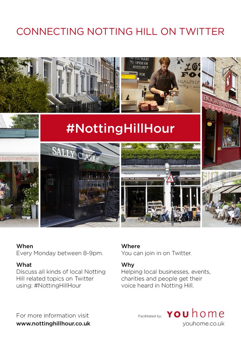 YOUhome Property Experts (@youhome_ldn) on Twitter photo Don't forget that #NottingHillHour is every Monday evening from 8-9pm. Follow <a href="/NottingHillHour/">Notting Hill Hour From YOUHome Property Experts</a> for more info! Don't forget that #NottingHillHour is every Monday evening from 8-9pm. Follow <a href="/NottingHillHour/">Notting Hill Hour From YOUHome Property Experts</a> for more info!