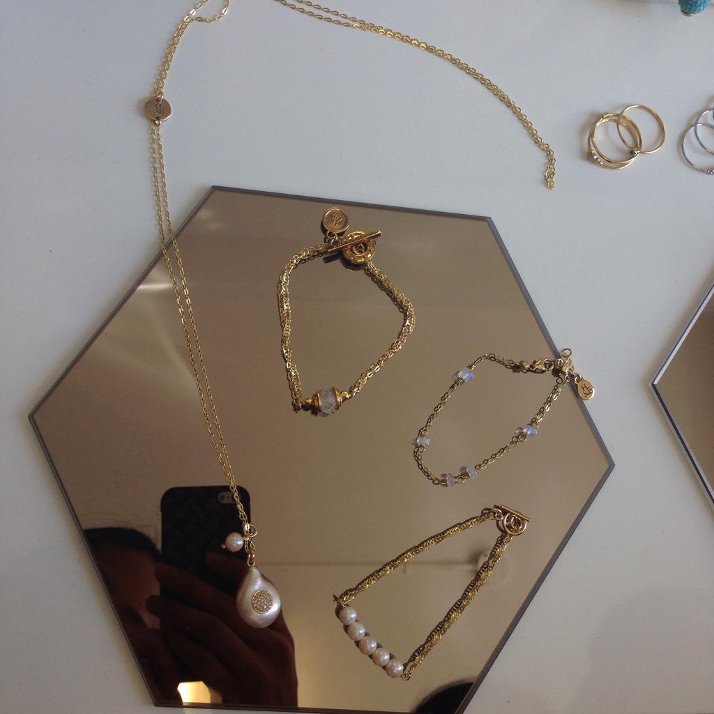 How gorgeous are these dainty <a href="/hillbergandberk/">hillbergandberk</a> pieces in collaboration with <a href="/tessavirtue/">Tessa Virtue</a>?! #PRESSDAYS