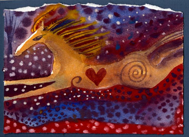 artfinderlatest's tweet photo. Horse in The Snow by @jensbinnie #gouache #painting #art http://t.co/qjhcgwHq0m @artfinder http://t.co/VROPNFoCok