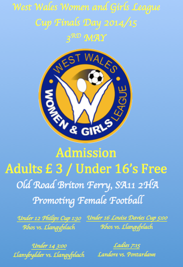 Come down and show your support at this seasons league cup finals day + league winners presentation ceremonies