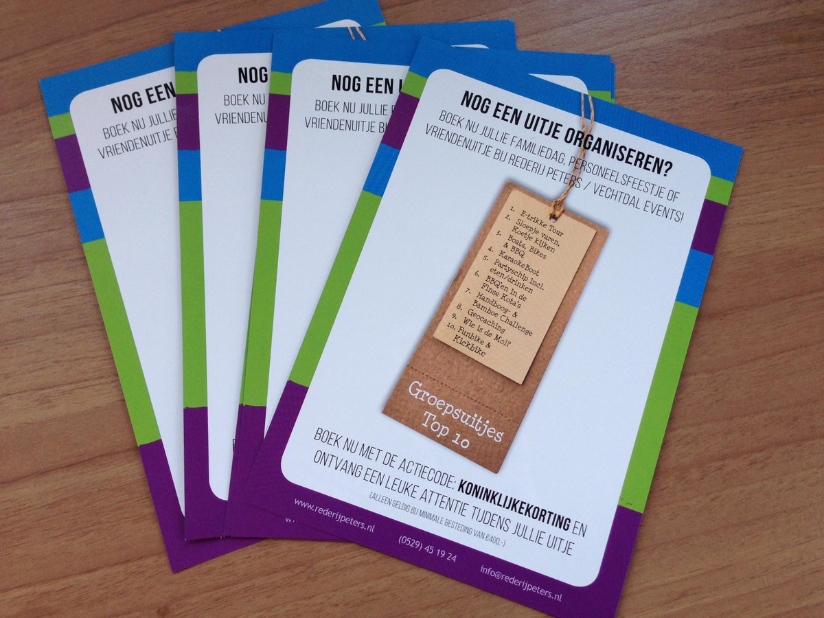 Wie heeft ons maandag gezien? We deelden tijdens de optocht deze flyers met speciale koninklijke korting uit!