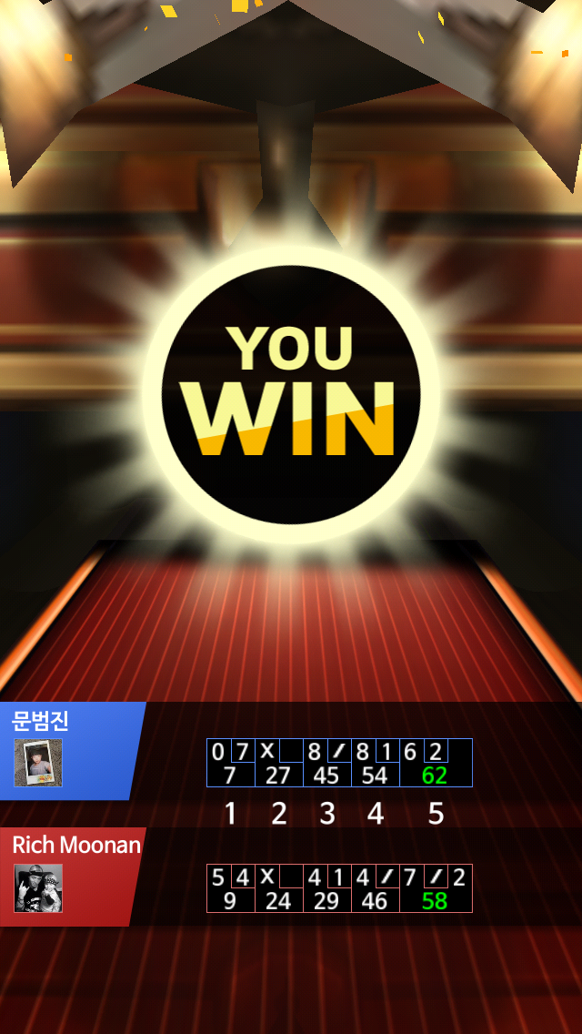 캐리비안 스테이지 에서 62점으로 승리! 나보다 더 잘 할 수 있으면 볼링킹에 드루와 드루와~[goo.gl/PKD66U] #Bowling_King