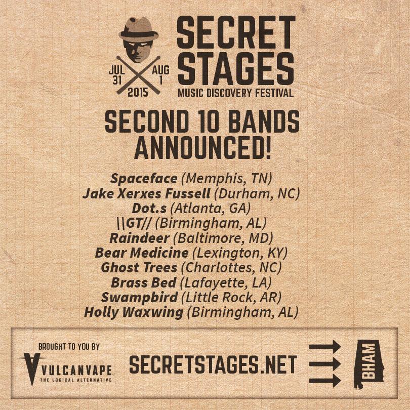 The next 10 bands of 2015 are here! Listen, watch and more: secretstages.net  #secretstages #secretstages2015