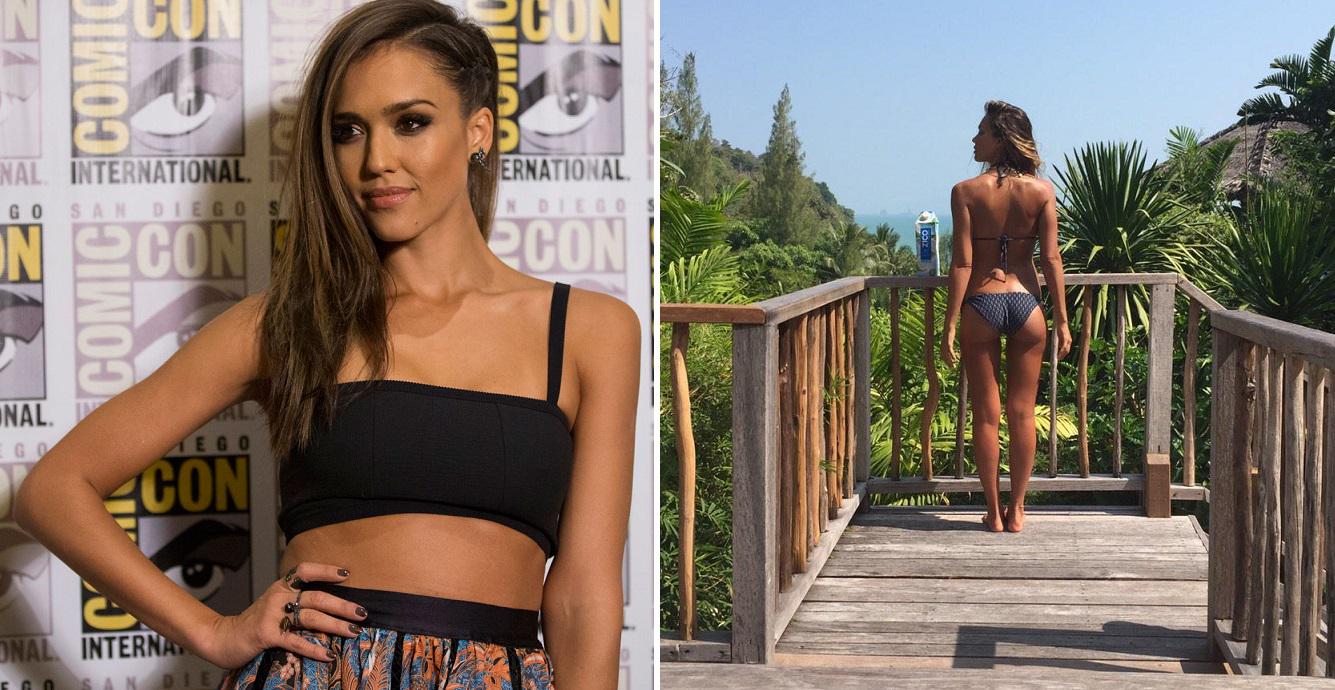 Happy Birthday to Jessica Alba, the world\s hottest mum! 34 years old today and stunning...  