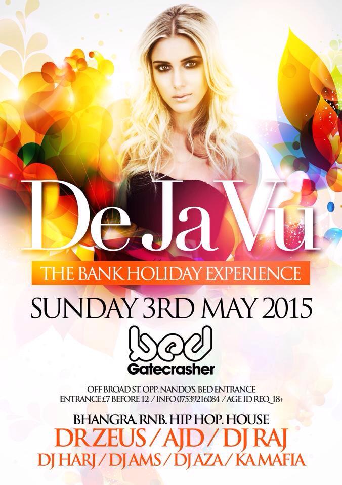 FeelingfunkyEUR's tweet photo. CATCH @drzeusworld LIVE AT BED THIS SUNDAY!! Alongside @AJD @OfficialDjRaj @DJAza2L @djharjkudos +  MORE!! #dejavu http://t.co/m03f3PSdO6