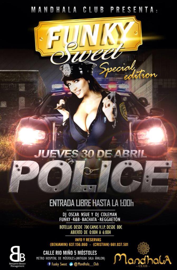 _Madridnight's tweet photo. Este jueves @Mandhala__Club volvemos con más fuerzas que nunca... Police: especial editión! En puerta Girbox. http://t.co/Sb9iWcCRFa