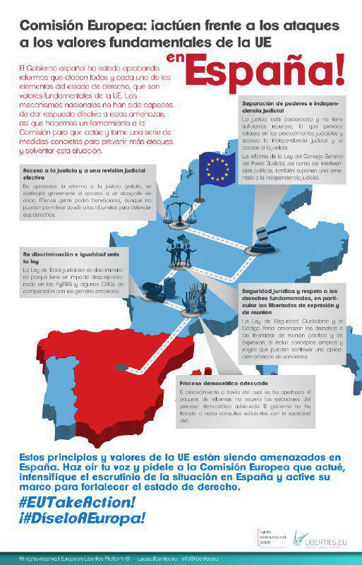 IsaAranjuez's tweet image. Denuncian al Gobierno español ante Bruselas por los recortes a las libertades rightsinternationalspain.org/es/campanias/1… #DíseloAEuropa