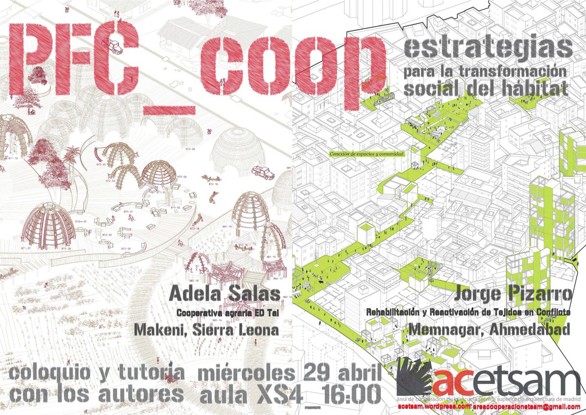 ACetsam's tweet photo. Mañana tercera sesión del ciclo de PFCs comprometidos ft. Adela y Jorge. Aula XS4 a las 16:00h. ¡Os esperamos! http://t.co/THPM213u9p