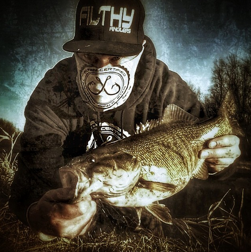 filthyanglers's tweet photo. Minnesota reping! This guy is covered in Filth literally he even has the HooRag! Congrats you are #CertifiedFilthy http://t.co/iKZlNE4JqN