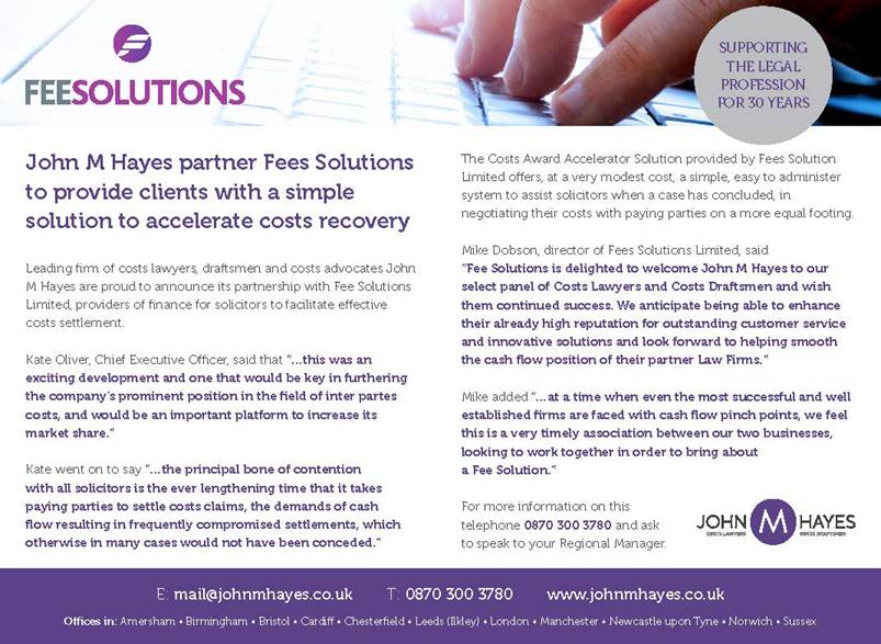 John_M_Hayes's tweet image. Would your firm benefit from a cash advance on your costs?
#feesolutions #costs #legal #law #interpartes #successfee