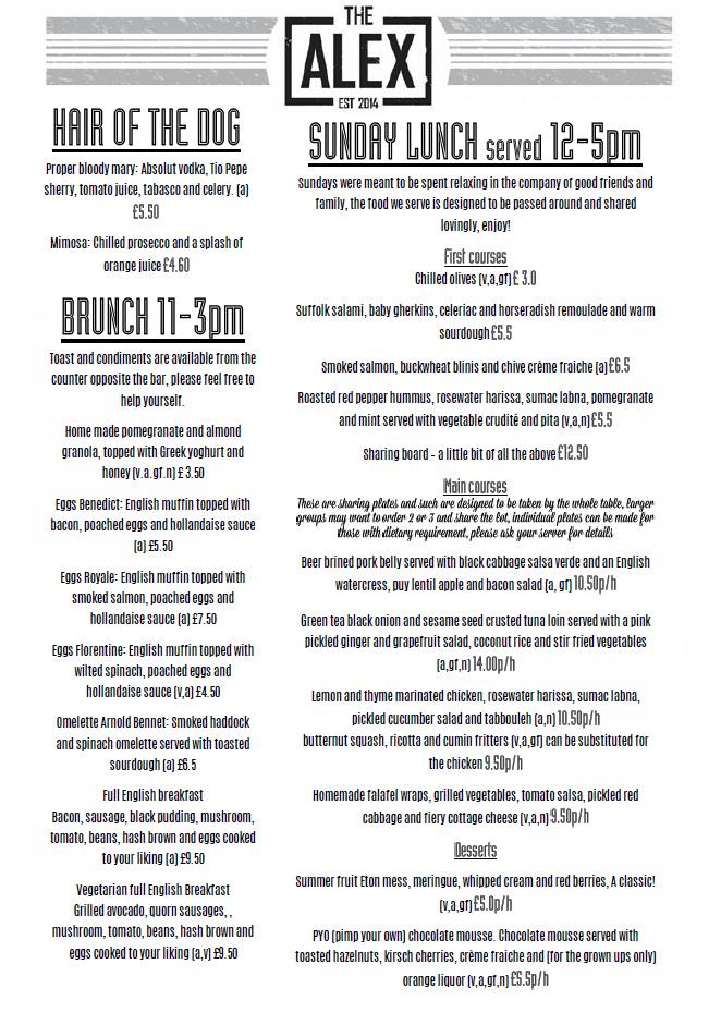 TheAlexCB1's tweet photo. to celebrate the launch of our #SummerSundays, RT the menu for a chance to win lunch on us this weekend (t&amp;c's apply) http://t.co/wdbKlfbJcC