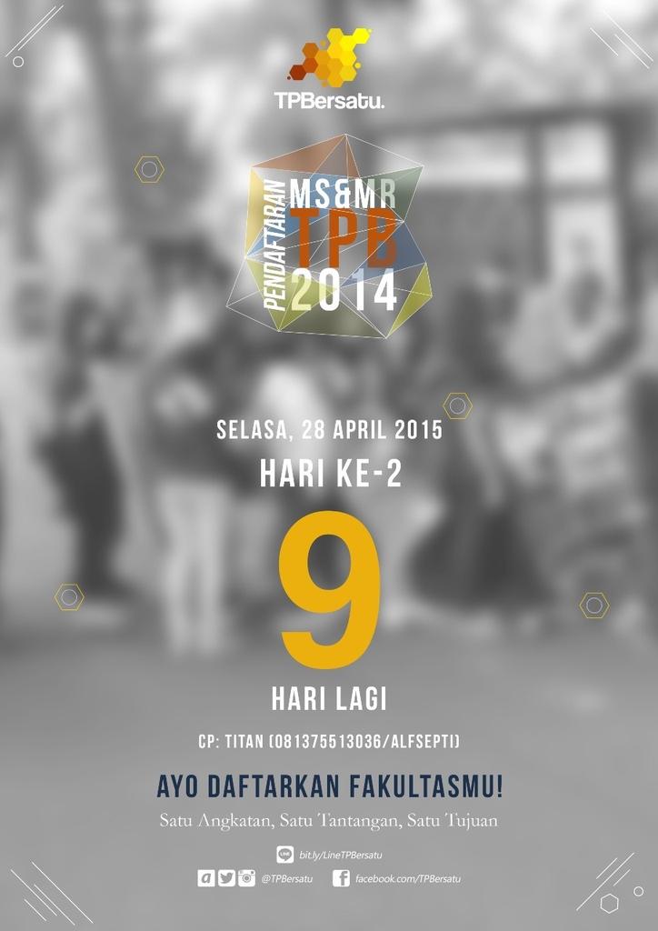 H-9 nih! Ayo daftarkan fakultasmu! <a href="/FITBITB2014/">FITB ITB 2014</a> <a href="/FSRDITB2014_/">FSRD ITB 2014</a> <a href="/FTMDITB14/">FTMD ITB 2014</a> <a href="/FTTMITB2014/">#دعم كلنا امن</a> <a href="/FTSLITB2014/">FTSL ITB 2014</a>
