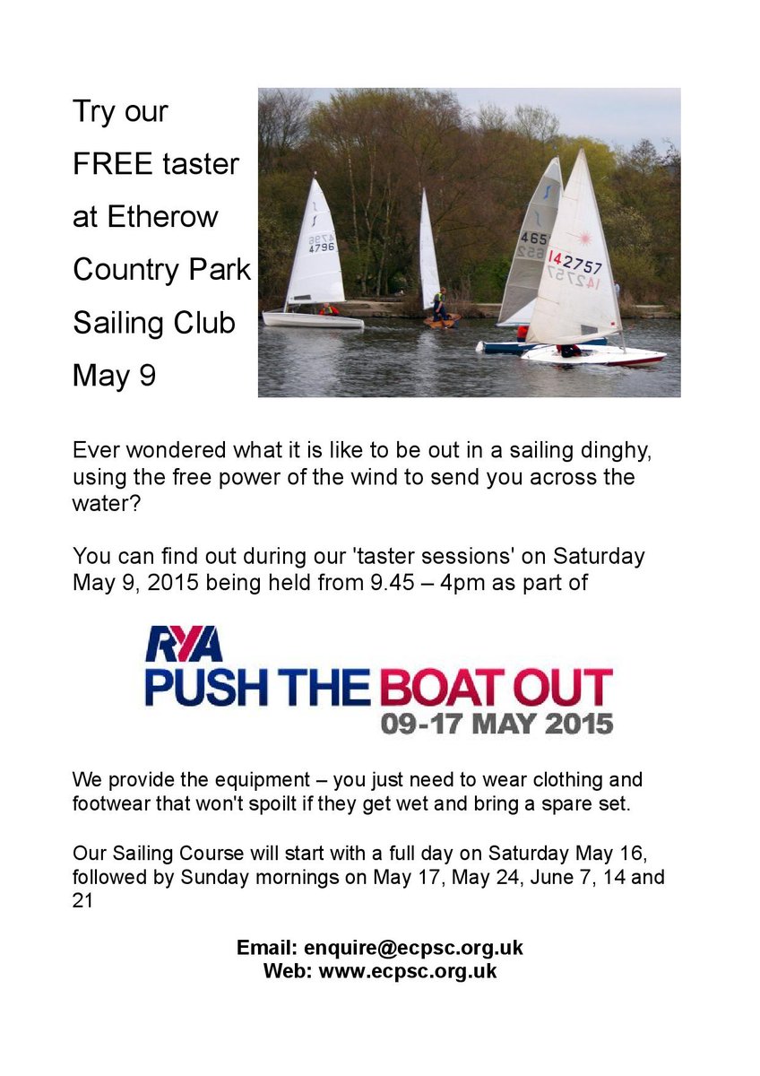 SailEtherow's tweet photo. Sailing taster at Etherow #PushTheBoatOut  Saturday May 9 sign up now http://t.co/7JI54AX4mp