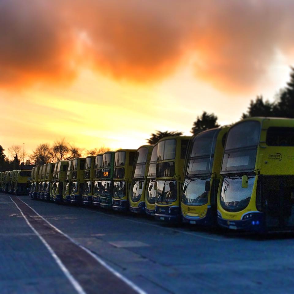 FreeneysGraphic's tweet photo. Sunrise over Donnybrook @dublinbusnews http://t.co/R0tNXhjwIo