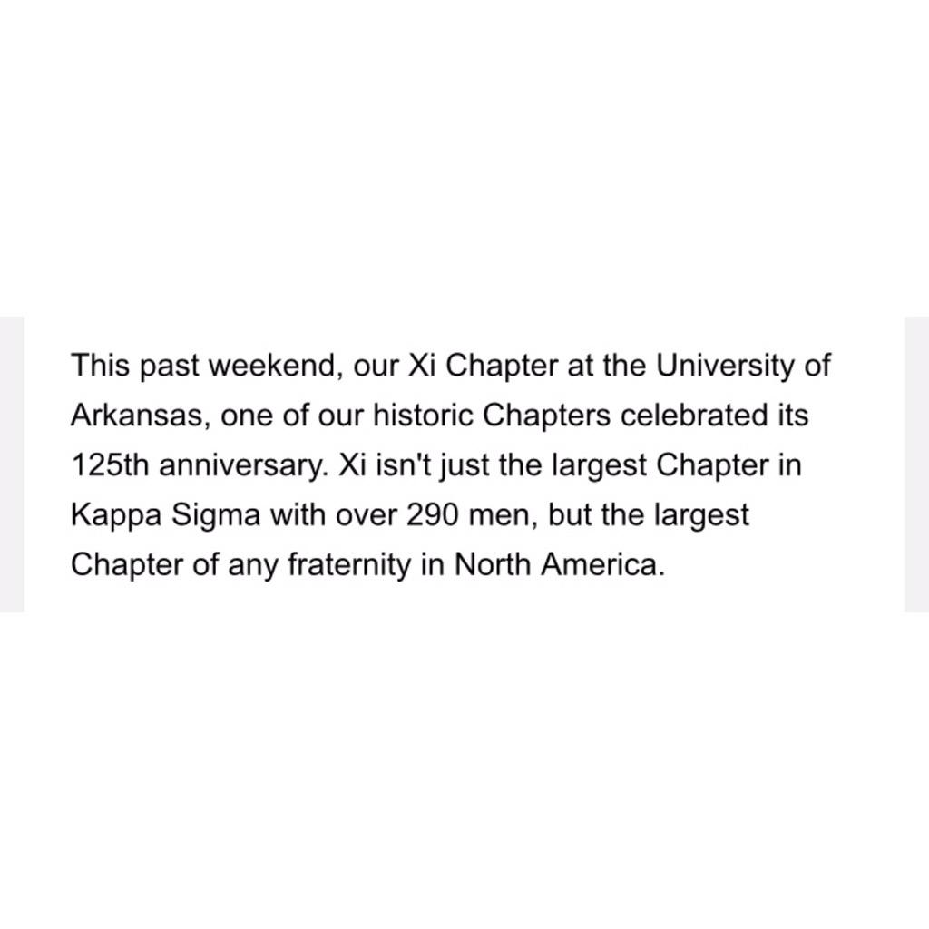 piercehphillips's tweet photo. Proud to be 1 of the 290 men that comprise the largest fraternity chapter in North America. #Xi http://t.co/MCNJZfyZFa