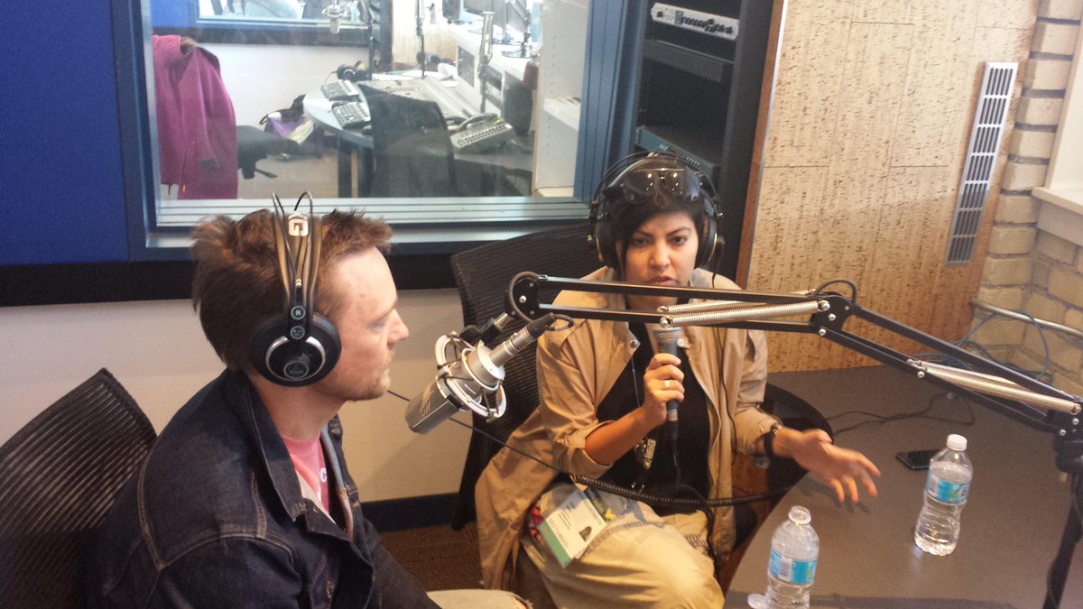 CanadaTalks160's tweet photo. From #HotDocsFest #VioletaAyala and #DanFallshaw talking to @WardandAl about their documentary"The Bolivian Case" http://t.co/xMWyp3iAAY