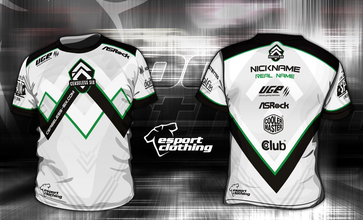 ceaseless6's tweet photo. Finally we are proud to present our jersey for season 2015/2016 which is specially designed by Esportclothing. http://t.co/rNyz0QX8C3