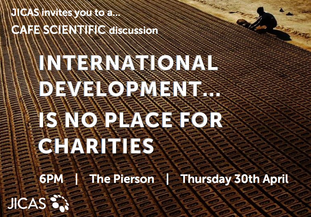 'International Development is no place for Charities' w/ Dr Graham Root - Thurs 30 April 6pm Pierson Pub-free to all