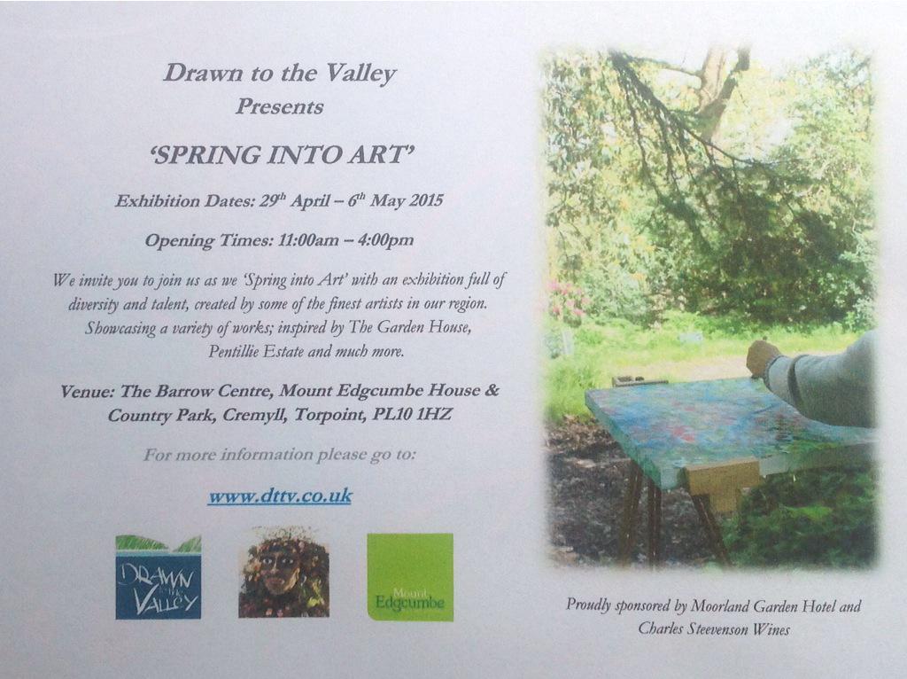TessaJaneDesign's tweet photo. @Devon_Hour @Drawn2Valley #SpringintoArt open daily till 6th May #SomethingWonderful #something4all http://t.co/3gnfLYp26C