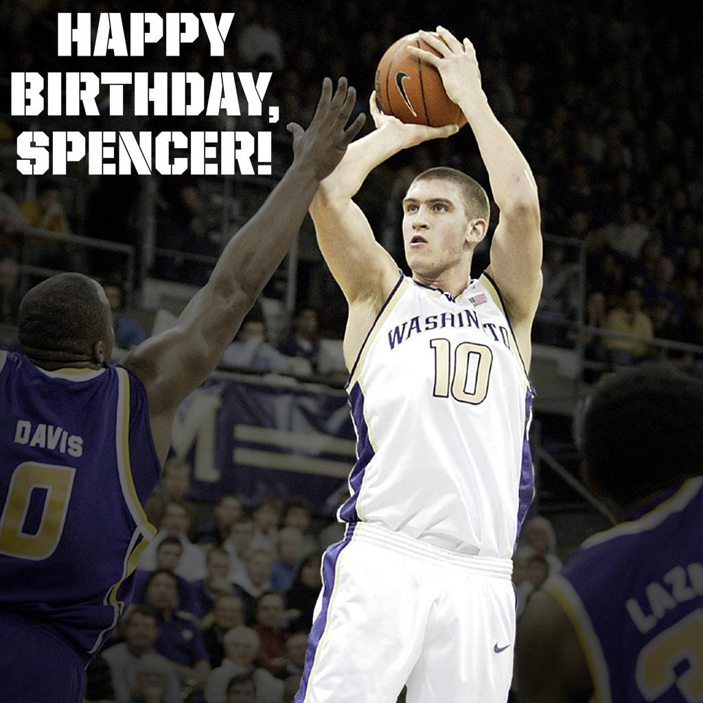    Happy birthday to Spencer Hawes! Pic features Big Baby...playing over Hawes for Clips.