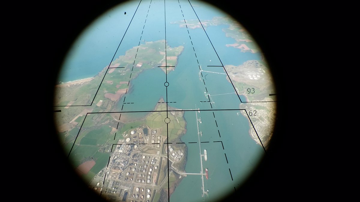 Looking down on Milford Haven from our plane #Pembrokeshire #aerialphoto  #surveying