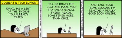 Dogbart Tech Support Dogbert Help Desk Support Messages My Favorite Cartoon Clips