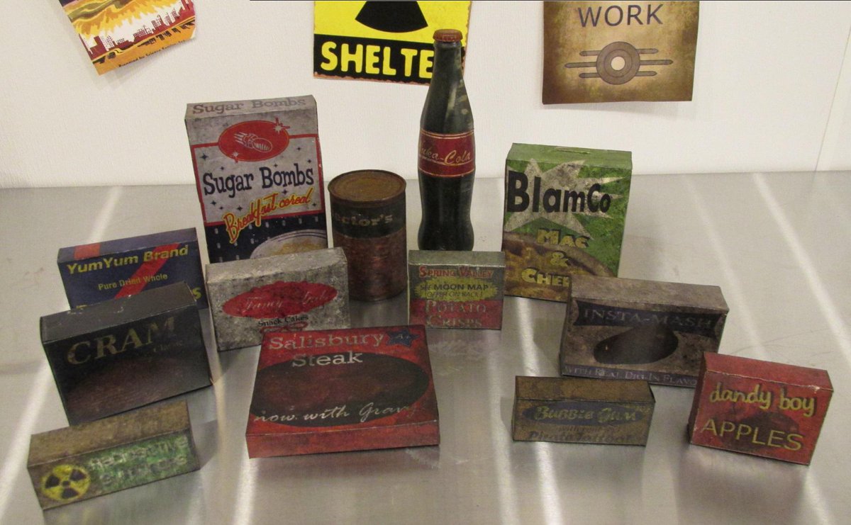 Fallout's tweet photo. For all your Capital Wasteland needs, see Redditor, crackatinnietribe's collection of items! - http://t.co/iekf1zBvi4 http://t.co/pJFuVpa7dc