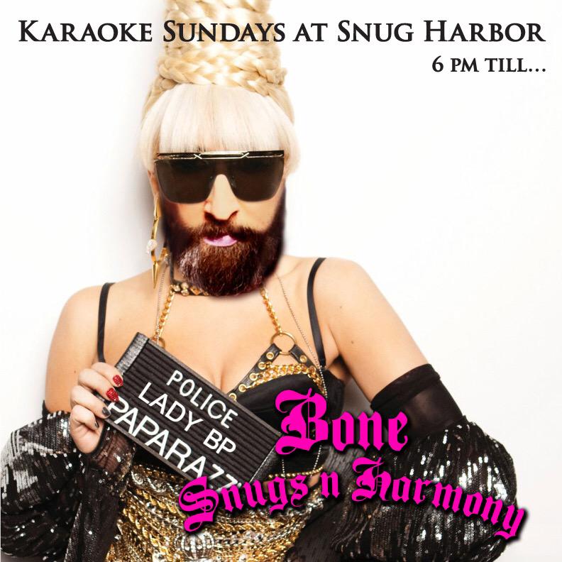 This Sunday, <a href="/SnugRock/">Snug Harbor</a> will have been open for 8 YEARS!! Let's JUST DANCE &amp; SING!! #bonesnugsnharmony #karaokeisfun