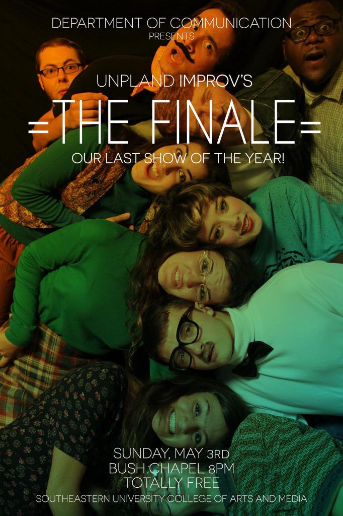 SEUComm's tweet photo. It's been a crazy month for Comm! Thanks for your support! 

Next up: Unpland Improv's Season Finale on Sunday! http://t.co/z9PEWzqlVp
