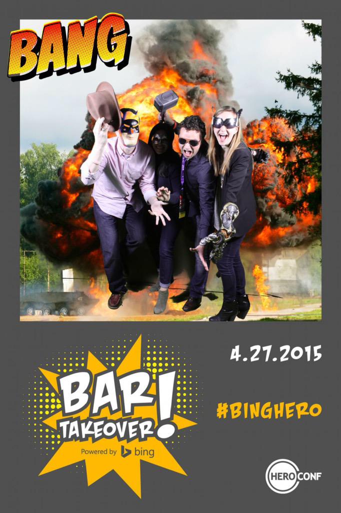 Great night at the #binghero bar takeover! A little more caffeine and we'll be ready for round 2 #HeroConf #ppc