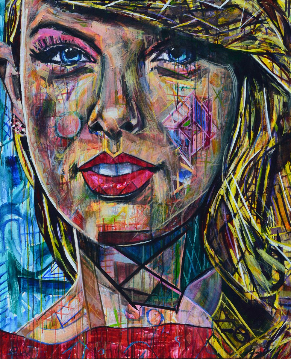 KentPaulette's tweet photo. @taylorswift13 I just finished this painting of you! Acrylic on canvas, 52"x42" #TaylorSwift #art #painting #Swifties http://t.co/w59KIFkpZT