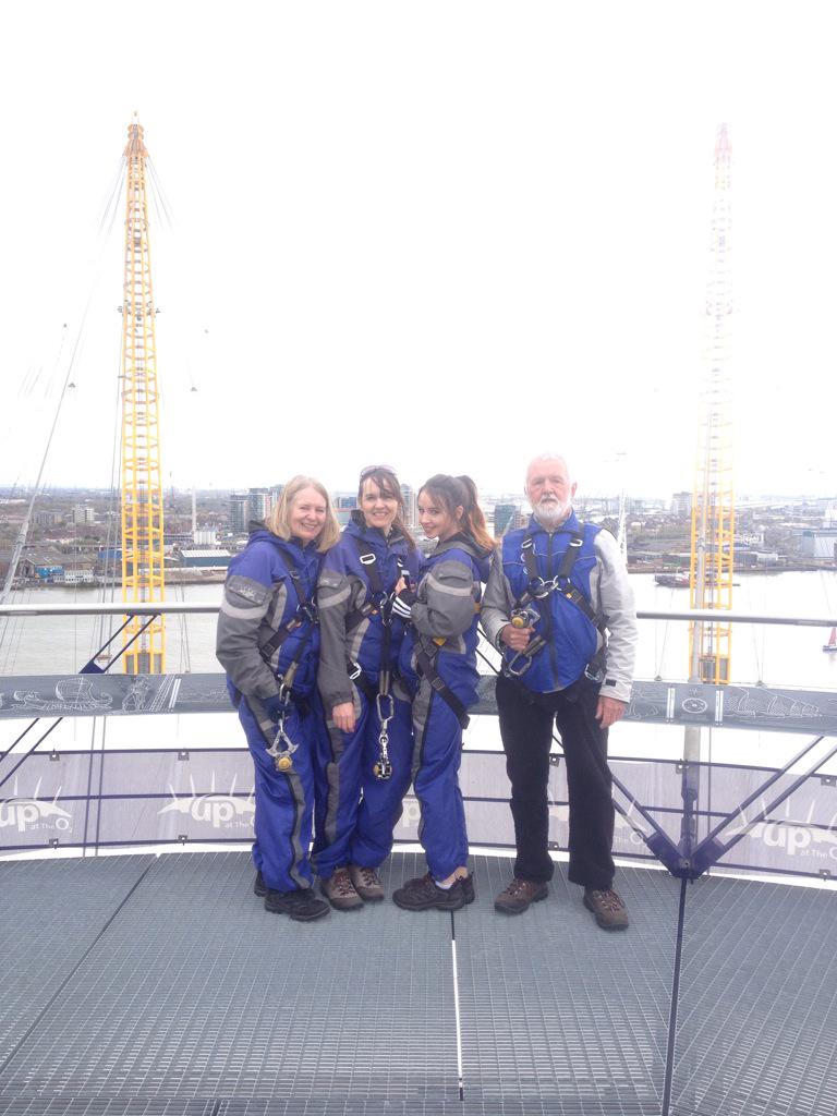 Helx's tweet photo. Had a great time at @UpatTheO2 Totally recommend!! #go4it!! Xxx http://t.co/jqGN7q27AF