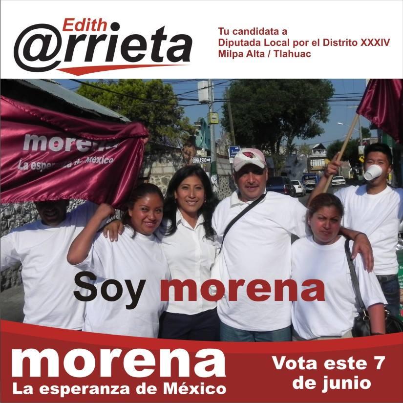 EdithArrietaMX's tweet photo. Soy Morena. http://t.co/MQJHZSfeN6