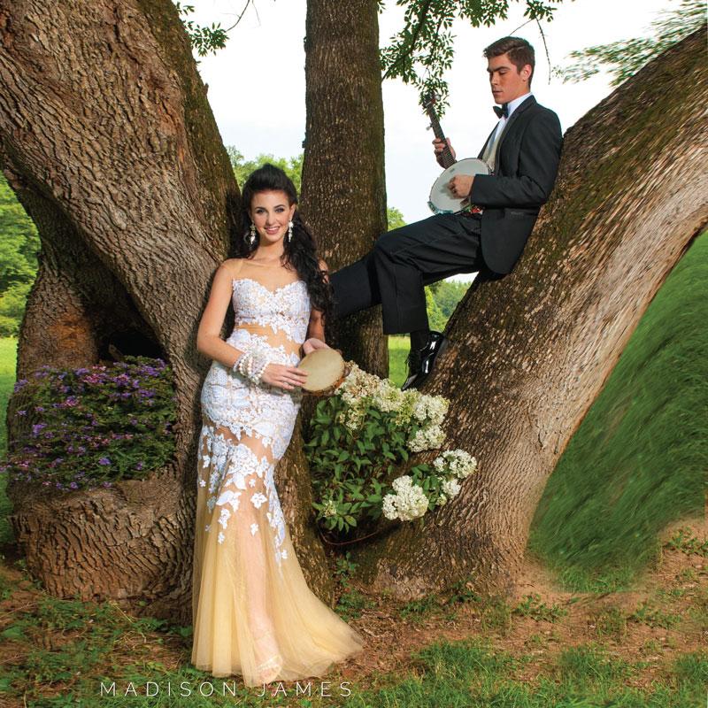 CandicesProm's tweet photo. Beautiful white #lace dress with nude tulle just begs for #romance! #SweptOffYourFeet #Prom2015 http://t.co/0oYupHTzBh