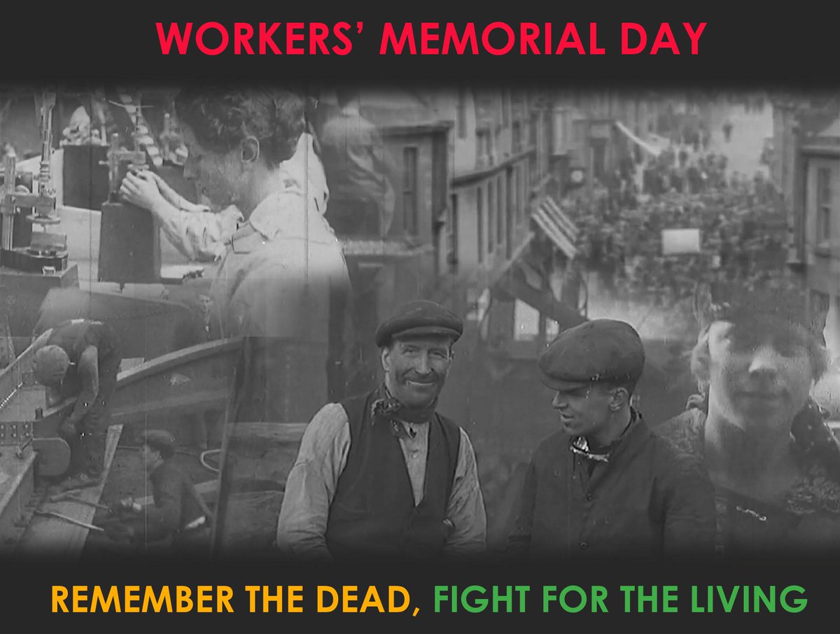 ScottishLabour's tweet photo. Today is #WorkersMemorialDay. Remember the dead, fight for the living. #IWMD15 http://t.co/HAcLs1CeGf