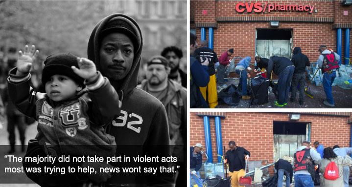 BuzzFeed's tweet photo. 27 moments that show another side of the #BaltimoreRiots  http://t.co/XB3pdN6xUU http://t.co/mJ1Lp7cG16