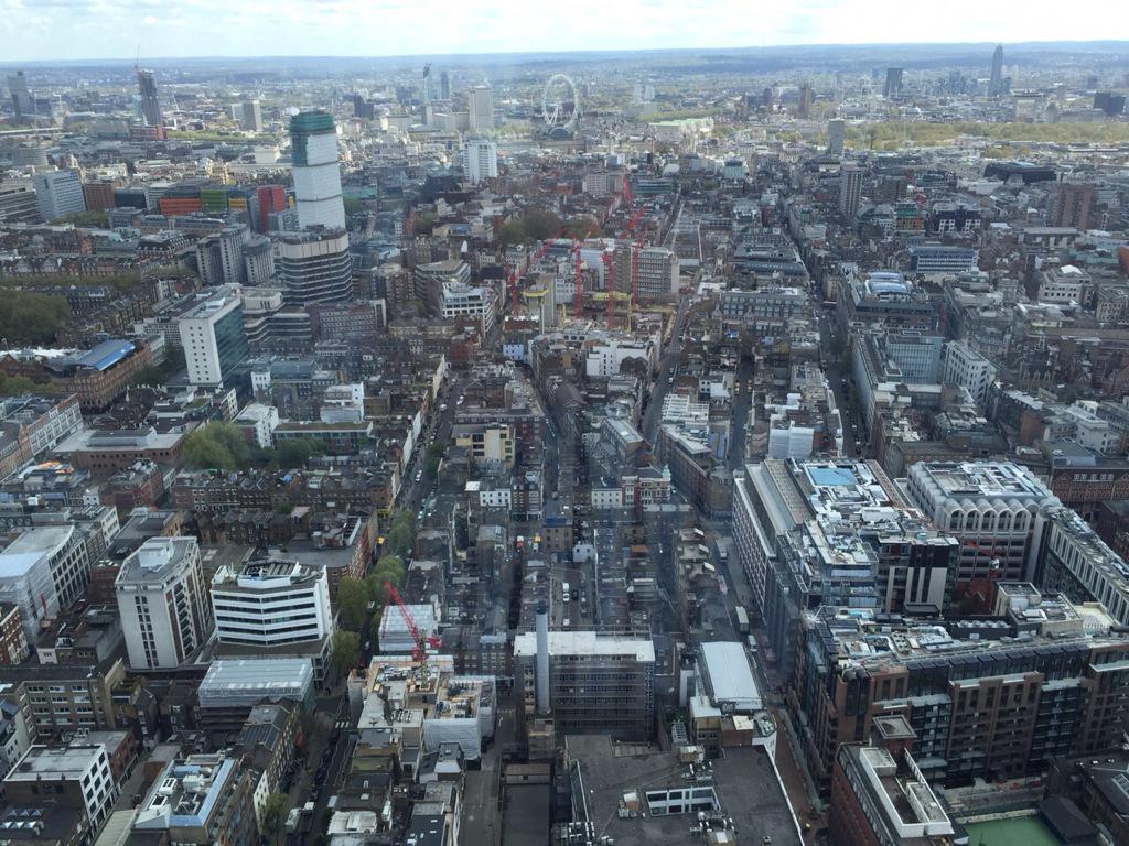 chssecurity's tweet image. Lovely view from the BT Tower while having lunch
