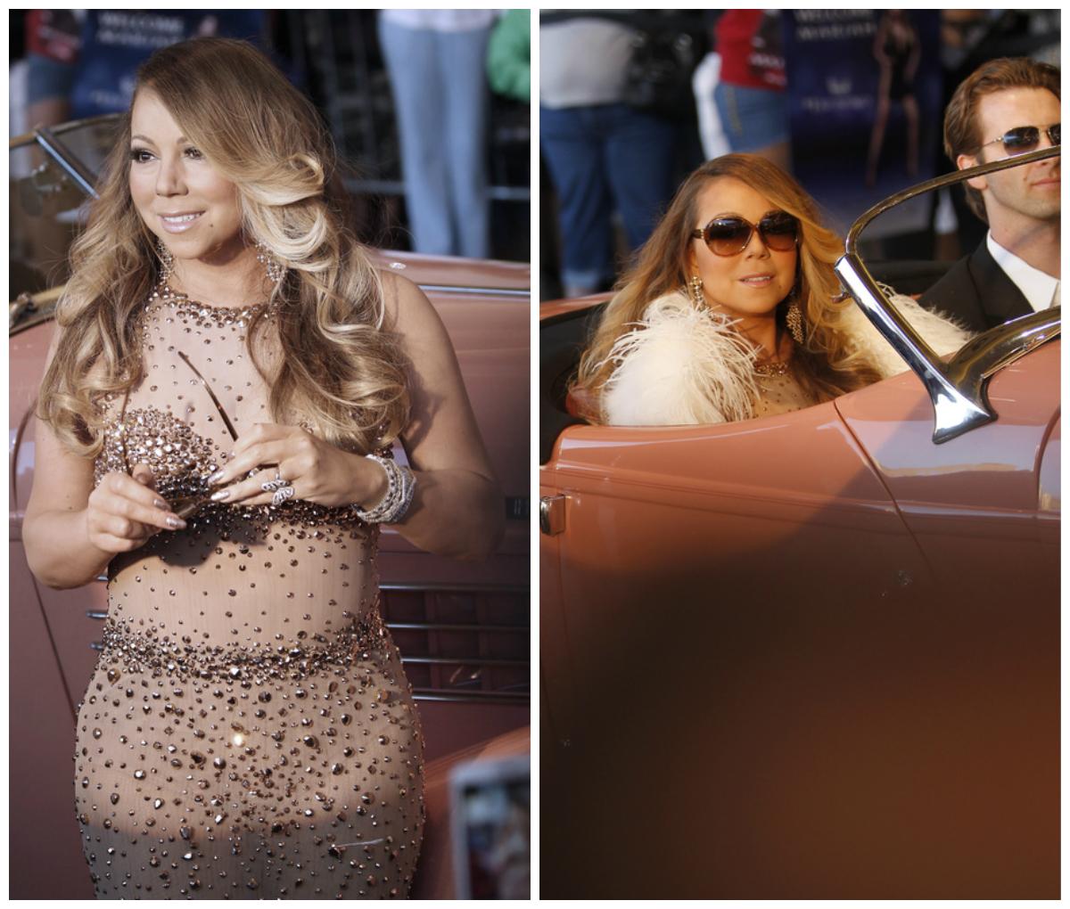 CStar's tweet photo. .@MariahCarey illumine Las Vegas pour la soirée de lancement de ses concerts au #CaesarsPalace ! #WelcomeMariah http://t.co/x4PFHnfHcC