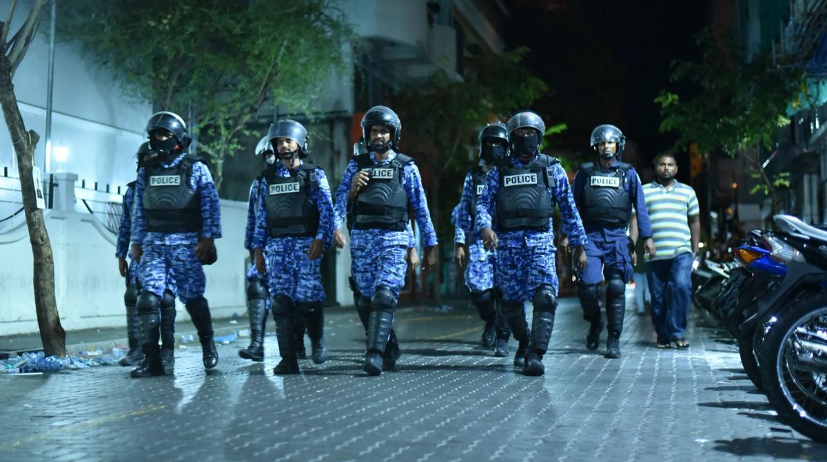 MNDF_POLICE's tweet image. May 1 ge muzaharage hurihaa kamegge zimma harakayi raava farayi nagan jeheyne: Sifain/fuluhun avas.mv/4096