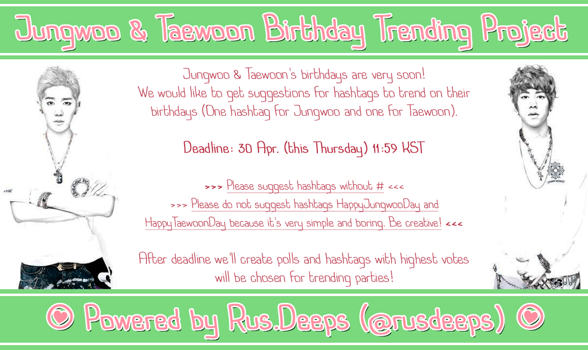 RusDeeps's tweet photo. Deeps, please, suggest your hashtags (without #)!
Please RT and spread info about our project! :) http://t.co/523N1o9WjC