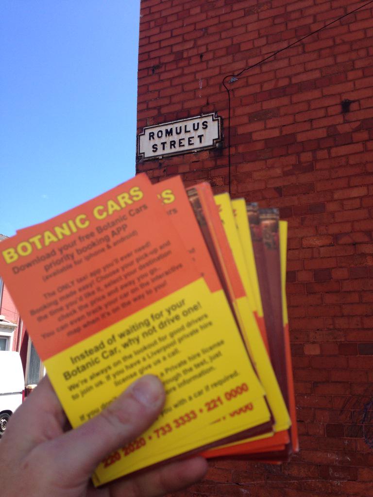 LD_DESIGNPRINT's tweet photo. . @botaniccars #leaflets #distribution Fairfield #Liverpool http://t.co/8FuuD3JtU3