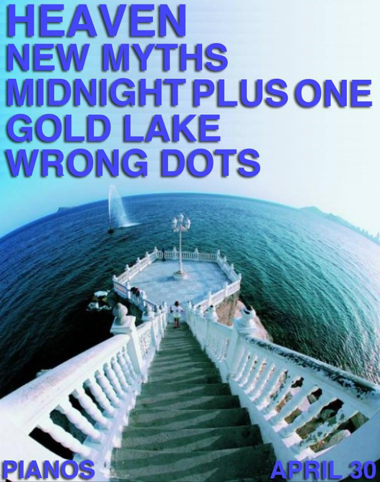 My band, Midnight Plus One, plays in NYC <a href="/PianosNYC/">PIANOS</a> We play 9pm, doors at 7pm w/ <a href="/heavenbandNYC/">HEAVEN</a> and <a href="/weareNEWMYTHS/">ＮＥＷ ＭＹＴＨＳ</a>