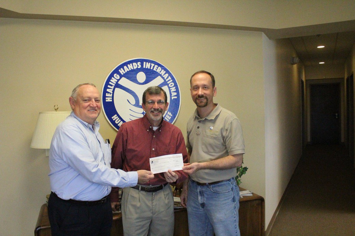 Jmelder's tweet photo. Delivered the check from @CYConline to Healing Hands International. May the gospel be spread through this work!#cyc15 http://t.co/SzkWhanVMO
