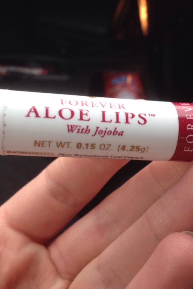 went on a road trip with my besties & look what i found in her glove box  #aloelips #foreverliving #lovelovelove