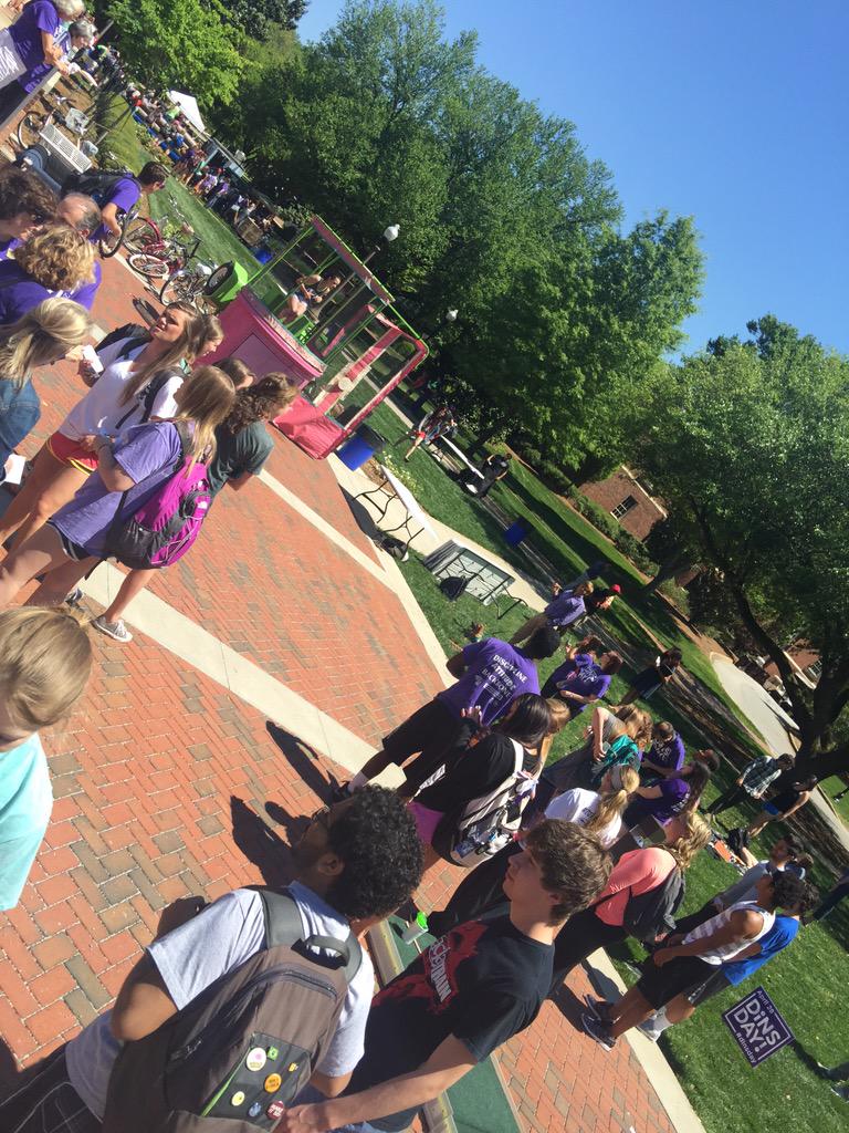 FurmanU's tweet photo. Well the dunk tank is a hit!  Who is next?  #LDOC2015 #DinsDay http://t.co/BM1p2IvoQd