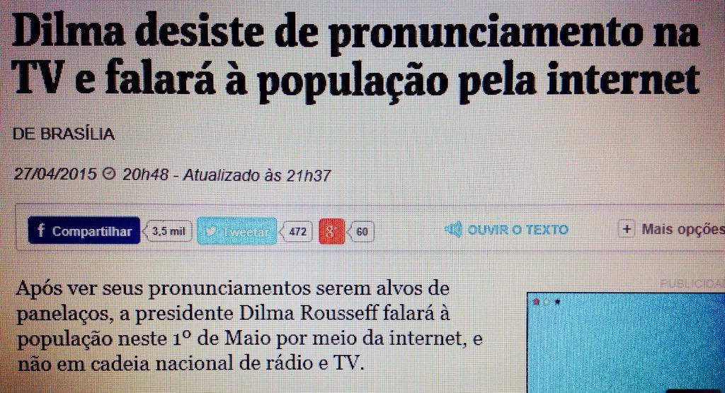 humanizacabides's tweet photo. Ei, Dilma... Tem medo de panela? Há vá!!!! O e olá cê de "TIRO PORRADA E BOMBA" ? http://t.co/9DyqY9Vvwl