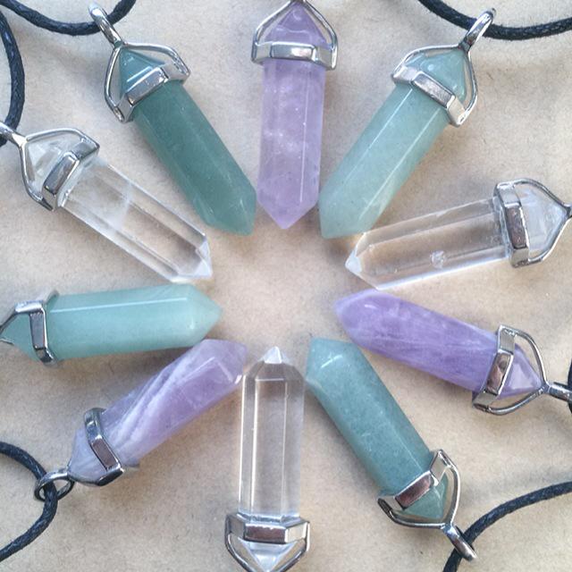 LunaLagoonStore's tweet photo. Gemstone Point Pendants are now online at http://t.co/keRBkQILoc ✨✨✨ http://t.co/LYp5zfEkC3